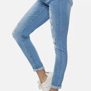 Resfeber Skinny Boyfriend Jeans, Size 4